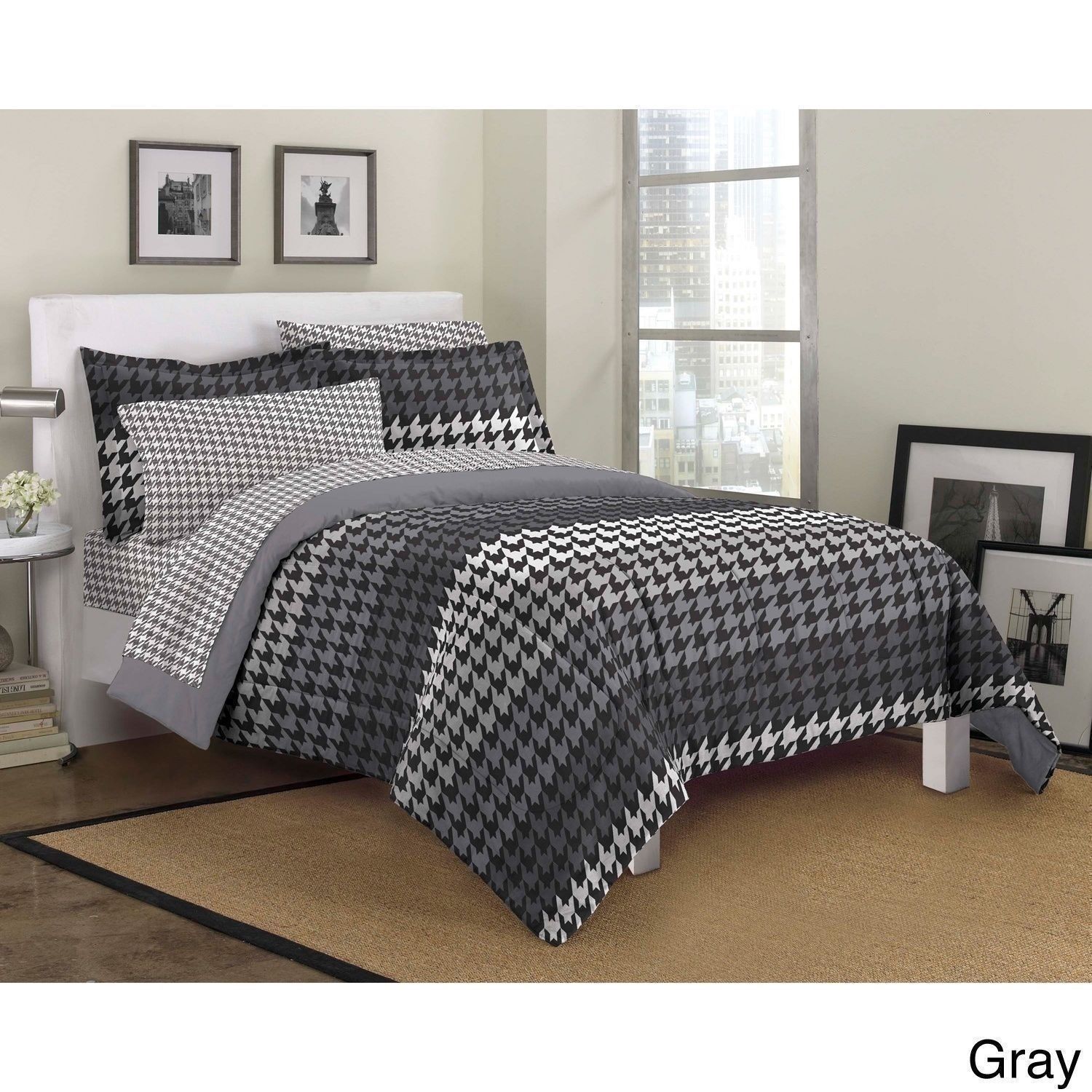 Houndstooth Comforter Set / Houndstooth Check, Houndstooth Check ...